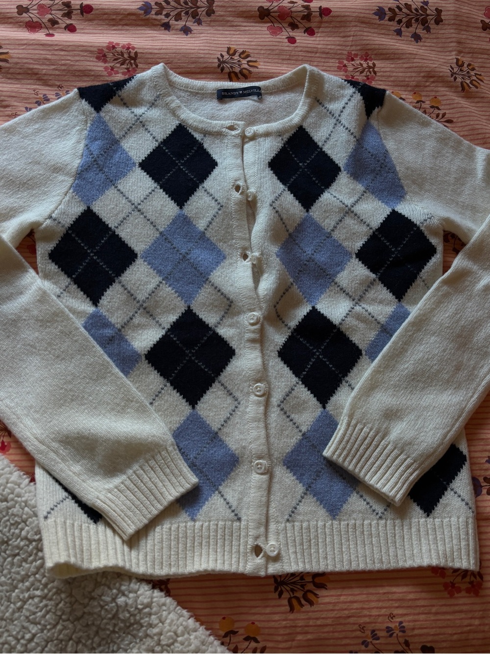 Brandy Melville Argyle Sweater